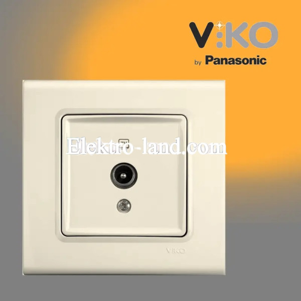 Розетка телевизионная крем VIKO LINNERA 